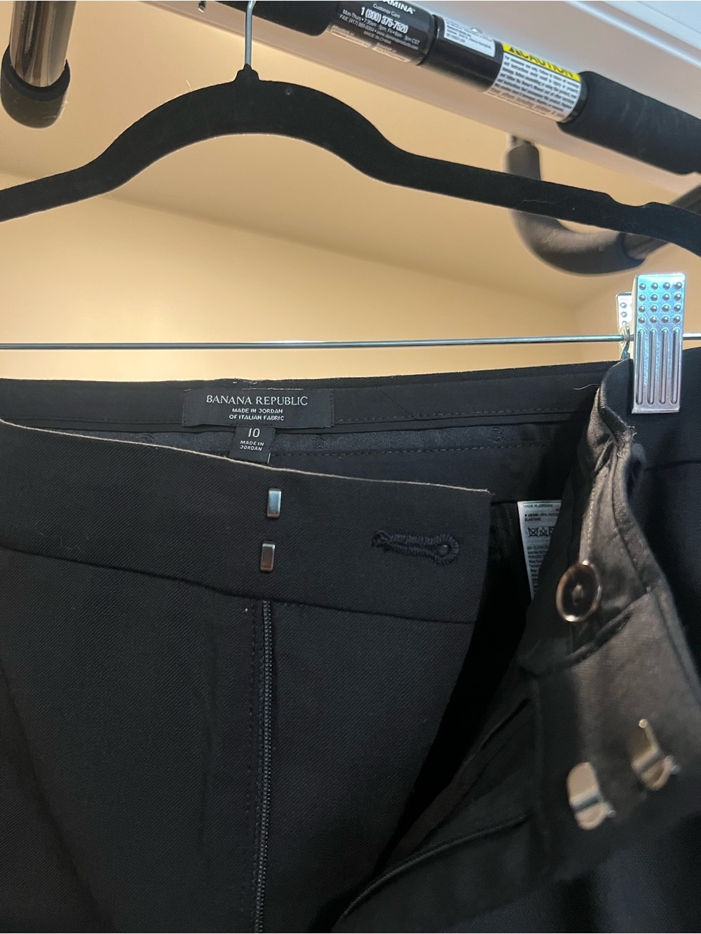 Banana Republic Black Tailored Dress Pants